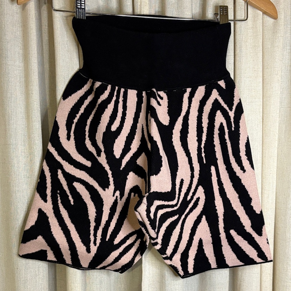525 America Black and Pink High-Waisted  Bicycle Shorts